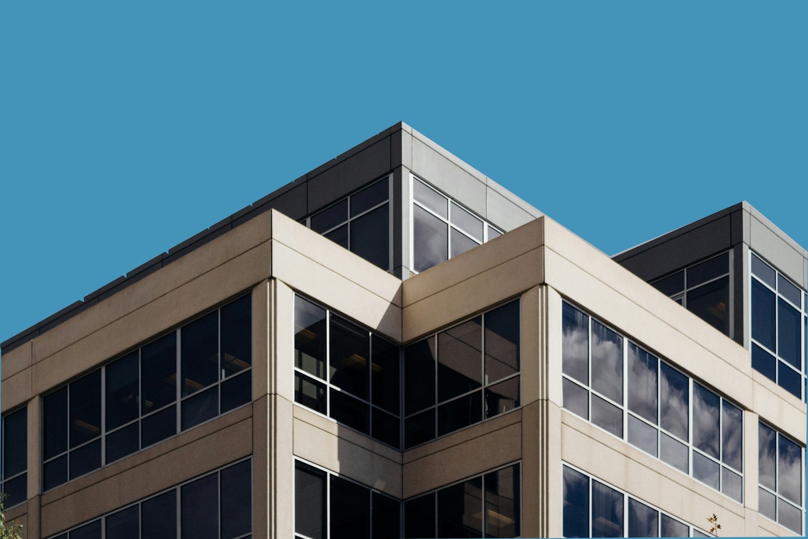 Facade of a mid-rise commercial building